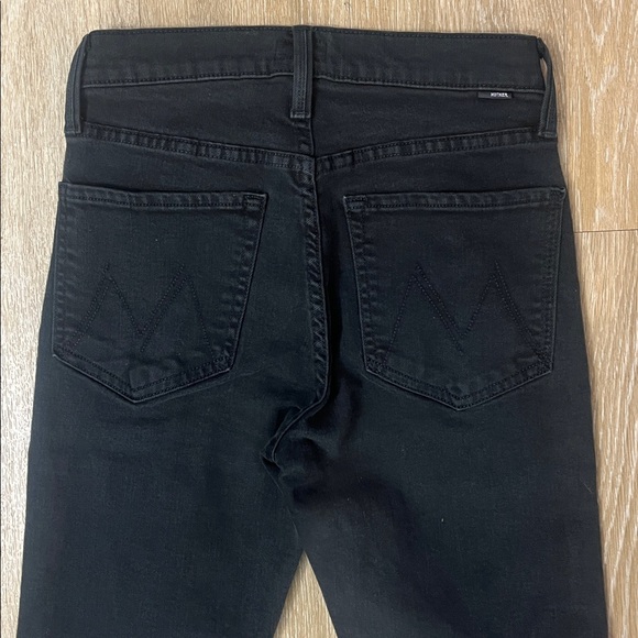 Mother The Tomcat Ankle Lasting Impression Black High Rise Jeans Size 26 - Picture 10 of 15